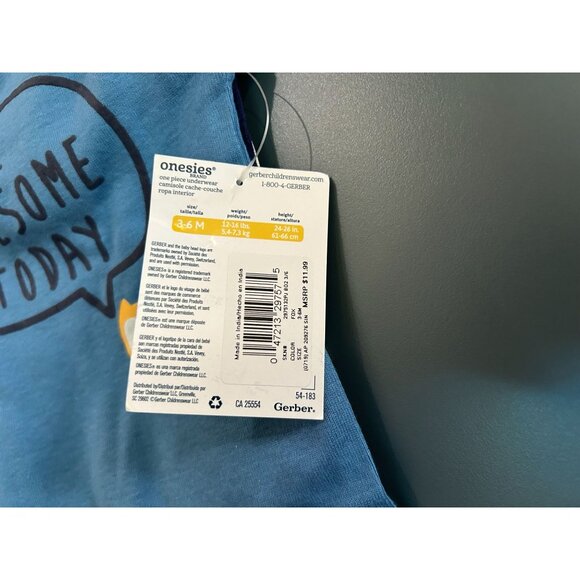 NWT Gerber Baby Boys 3-pc. Bodysuit, 3-6 Months MSRP $11.99 - Picture 2 of 7